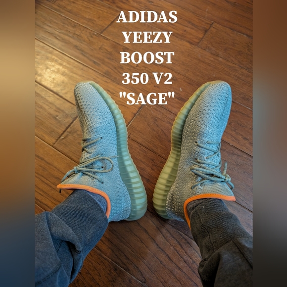 **Adidas Yeezy Boost 350 V2 "Sage" - Men's Size [US 9.5] - Used, Like-New** - Picture 1 of 12